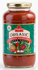 Organic garden vegetable sauce